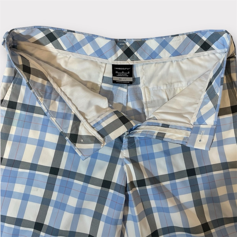 Nike Golf Flat-Front Plaid Golf Shorts - Picture 4 of 8